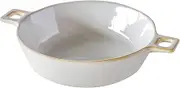 HINATA WH T-932155 Round Handle Gratin Plate