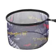 Carbon Fishing Net Outdoor Foldable Mesh Deep Landing Dip Net Head Round Net