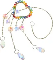 KITANDOVE Heart-Shape Crystal Sun Catcher for Window and Car Decorative Crystal Kit Prisms Home