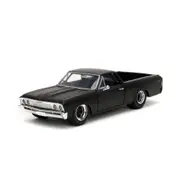 Jada 1:24 Scale Fast & Furious 10 Chevorlet El Camino 1967 Diecast Model Car Black