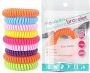 20 Pack Mosquito Bracelets, DEET-Free Waterproof Mosquito Bands, 20 Individually Packed Bands