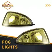 Black Yellow Fog Lights for 2004-2005 Honda Civic 2&4 Door Projectors Lamps Pair (for: Honda)