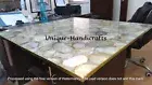 Natural White Agate Coffee Table Counter Center Table, Side Table Christmas Gift