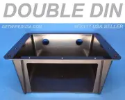 UNIVERSAL STEREO DOUBLE DIN UNDER DASH OVERHEAD RADIO MOUNTING INSTALLATION KIT