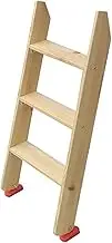 Wooden Bunk Bed Ladder, Replacement Bunk Bed Ladder Single Bed Access Staircase, with Non-Slip Feet, Easy to Assemble (Size : 100cm(39in))