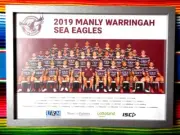Framed 2019 MANLY SEA EAGLES NRL Poster - 45cm x 32cm x 3cm