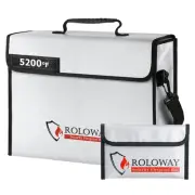 5200â„‰ Heat Insulation Fireproof Bag - Secure Valuables with 10-Layer Protec...