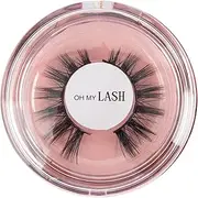 OH MY LASH Black Faux Mink False Strip Eyelashes in Rose Gold Reusable Lashes Case, Individual, Ok Hun