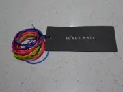 NWT Rare SASS & BIDE 2008 Rainbows For Kate Black Rats Rainbow Bracelet Set
