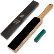 Beavercraft Leather Strop Kit with Sharpening Polishing Compound Knife Stropping