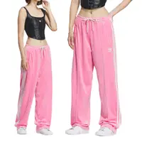 在飛比找蝦皮商城優惠-Adidas VELOUR SST PANT 女款 粉色 抽