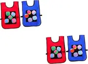 HOOTNEE 2sets Dodgeball Game Props Kids Sticky Vest for 12pcs*2 Random Color