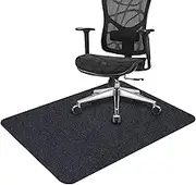 Office Chair Mat for Hardwood Floor, 55"x35" Floor Protector Mats, Non-Slip Desk Chair Mat for Rolling Chair,90*140cm, Folded Package (Black)