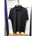 【UNDER ARMOUR】T2G 男款短POLO 高爾夫 柔軟 輕質 透氣 排汗 黑色 - 1368122-001