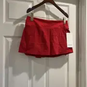 NWT Lululemon Pace Rival Mid-Rise Skirt Dark Red Size : 6
