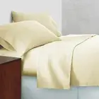 1000TC Single Premium Flat Bed Sheet Super Soft Egyptian Cotton Ivory Color