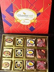 Ghasitaram Gifts Jaiccha Christmas Assorted Chocolate Bites in Premium Box