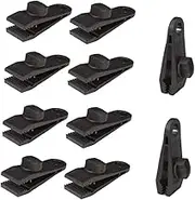 Hoement 10Pcs Heavy Duty Tent Clips Weatherproof Tarp Clips for Outdoor Camping Durable and Portable Tent Fixing Clamps Secure Grip for Windy Conditions