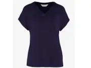Peter Alexander Women’s Navy Satin Trim Tee - Size S, M, L - BNWT
