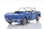 1960s Chevrolet Corvette Stingray Metal Car Model 18" Automobile Decor New