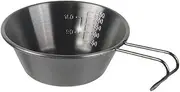 Sierra Bowl Outdoor Camping Portable Rusty Steel Sherpa Bowl BBQ Camping Cookware(Black,Style 2)