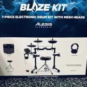 Alesis Blaze Electronic Drum Kit 7-piece Everything Included Similar To Roland