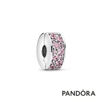 在飛比找momo購物網優惠-【Pandora官方直營】粉紅密鑲寶石固定釦