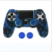 PS4 Controller Soft Silicone Protective Cover Blue & Black