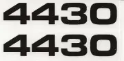 4430 Model Number Dress-Up Decal for 30 Series JOHN DEERE Pedal Tractors JP54