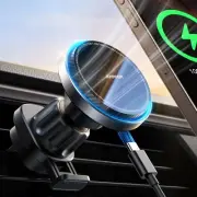 for MagSafe Car Mount Charger, [Fan Cooling] 15W Fast Wireless Car Charger Mo...