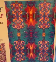 Vintage Double Sided Abstract Symmetrical Design Jigsaw Puzzle 550 Pcs
