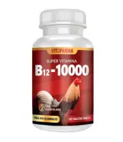 B12 10000 Chickens, Roosters - B 12 Gallos - Vitofarma 100 TABLETS