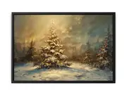 Christmas Tree Framed Print Fine Art Poster Print