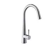 VITO BERTONI NUOVA CALARE Round Kitchen Mixer Tap Lead Free - Gooseneck - Chrome