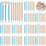 ✨12 Sets Dot Painting Tools 120 Pcs Clay Pottery Modeling Tools Metal Embossing