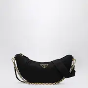 [Prada] Prada Demi-Lune shoulder bag black in Re-Nylon One size Black
