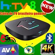 2025 HTV 8 Box Brazil H.TV8 H8 TV Brazil New Version Brazilian TV Box Support 2.4GHz/ 5GHz WiFi 4K UHD Bluetooth 5 Australia Post