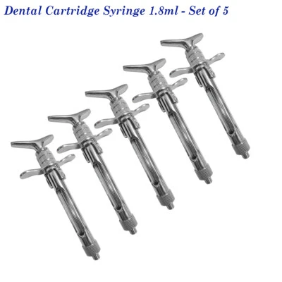 Dental Aspirating Syringe Cartridge 1.8ml Anesthetic Syringe Surgical Instrument