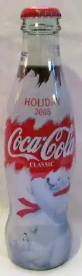 Coca-Cola 2005 Coca-Cola Polar Bears Christmas Coke Bottle Wrapped