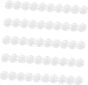 COHEALI Snowflake Keychain Charms Set 50pcs Christmas Decorations Balls Jewelry Pendant Charm for DIY Jewelry Making