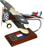 French Nieuport 28 Desk Top Display WWI Fighter Plane Model 1/20 SC Airplane New