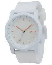 Rip Curl Womens CAMBRIDGE WATCH Waterproof Surf Silicone Watch New A2966G White