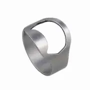 5xMen Stainless Steel Versatile Beer Bar Bottle Opener Ring Bike Ring Silver