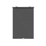 Car Retractable Windshield Sun Shade Visor Suction Cups Blackout Blind Shade - Black