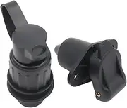 MagiDeal Trailer Connector Adapter 3 Pin Weatherproof Assembly 12V Trailer Tractor Plug Socket for Professional Long Service Life