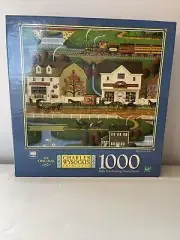 Charles Wysocki's Americana Hometown Falls 1000 Piece Jigsaw Puzzle Hasbro