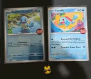 Pokemon Squirtle Choki Choki Poke ball Set Promo Indonesia Stamped 063/SV-P NM