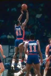 Terry Tyler of the Detroit Piston..1981 Basketball Photo 5
