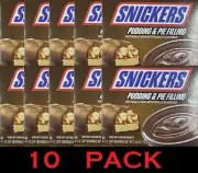 10x SNICKERS CANDY BAR Flavored Pudding & Pie Filling Dessert Mix 2.55oz 10 PACK