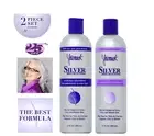 Silver Brightening Purple Shampoo And Conditioner 12 Oz Set For Blonde Grey Hair